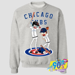 Chicago Cubs Baseball Ugly Rick And Morty Sweatshirt.jpg