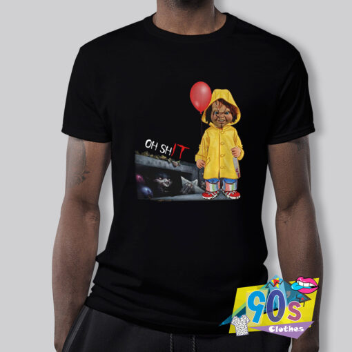 Chucky Georgie Denbrough Holding Balloon T Shirt.jpg