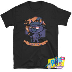 Cute Cat Purr Evil Halloween T shirt.jpg