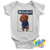 Cute Dachshund Rosie We Can Do It Baby Onesie.jpg