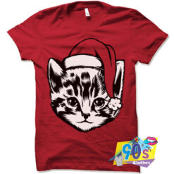 Cute Kitty Cat Christmas Funny T Shirt.jpg
