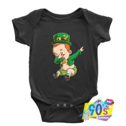 Dabbing Baby Leprechaun St Patricks Day Baby Onesie.jpg