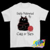 Easily Distracted By Cat And Yarn T Shirt.jpg