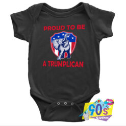 Elephant Proud To Be A Trumplican Baby Onesie.jpg