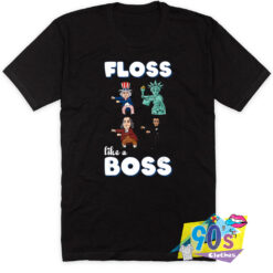 Floss Like a Boss 4th of July Dabbing Graphic T Shirt.jpg