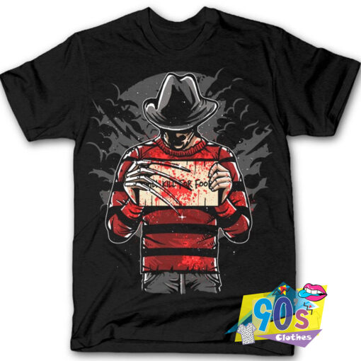 Freddy Will Kill For Food T Shirt.jpg