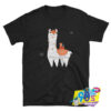 Funny Christmas llama Short T shirt.jpg