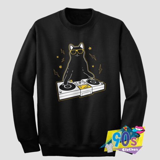 Funny DJ Cat Sweatshirt.jpg