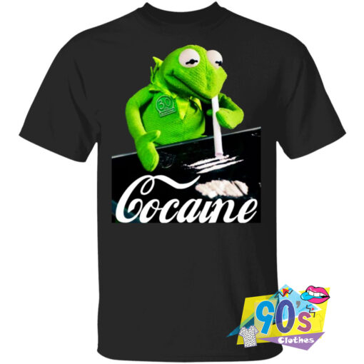 Funny Kermit The Frog Doing Coke T shirt.jpg