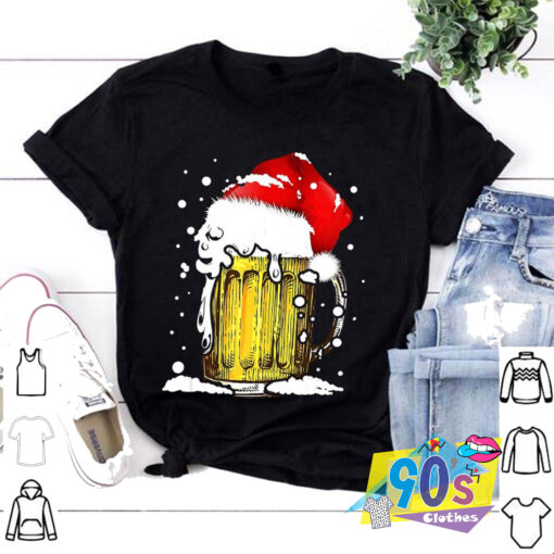 Funny Santa Beer Christmas T shirt.jpg