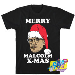 Funny Santa Malcolm X Mas T shirt.jpg