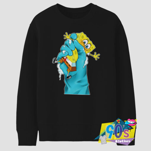 Funny SpongeBob SquarePants Nickelodeon Gripped Sweatshirt.jpg