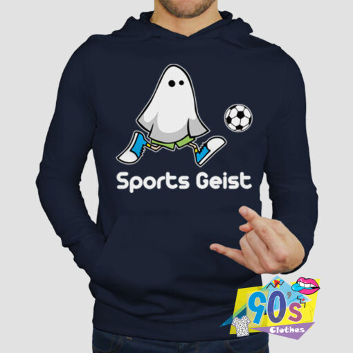 Funny Sports Geist Playing Football Hoodie.jpg