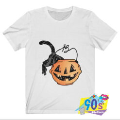 Funnyn Pumpkin With Cat T shirt.jpg