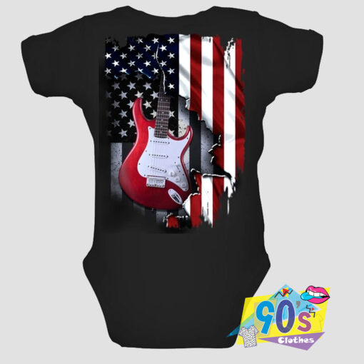 Guitar Us Flag Baby Onesie.jpg