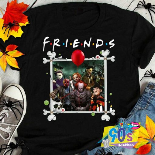 Halloween Horror Character Friends Squad IT Joker T shirt.jpg