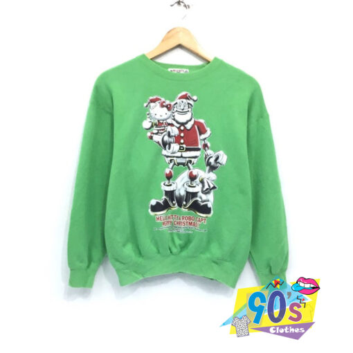 Hello Kitty And Robo Merry CHristmas Sweatshirt.jpg