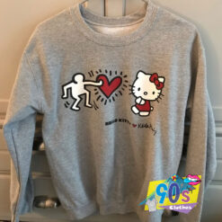 Hello Kitty x Keith Haring Crewneck Funny Sweatshirt.jpg