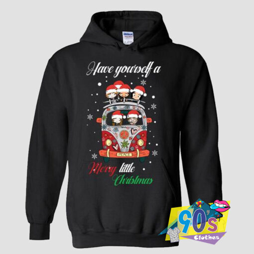 Hippie car Harry Potter have yourself a Merry little Christmas Hoodie.jpg