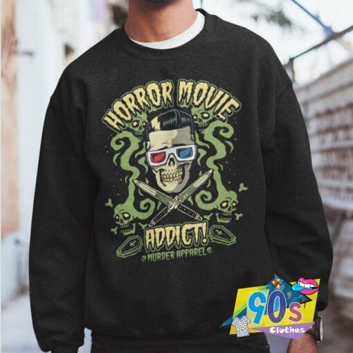 Horror Movies Addict Skeleton Sweatshirt.jpg