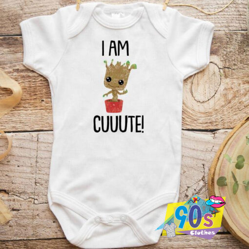 I Am Cuuute Groot Baby Onesie.jpg