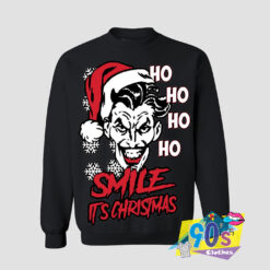 Joker Smile Its Christmas Ho Ho Sweatshirt.jpg