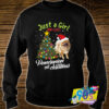 Just A Girl Pomeranian Christmas Dog Sweatshirt.jpg