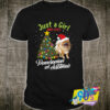 Just A Girl Pomeranian Christmas Dog T shirt.jpg