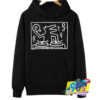 Keith Haring Cute Dj Dog Graphic Hoodie.jpg