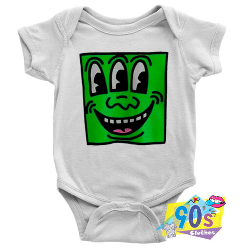 Keith Haring Pop Shop Smile Face Baby Onesie.jpg