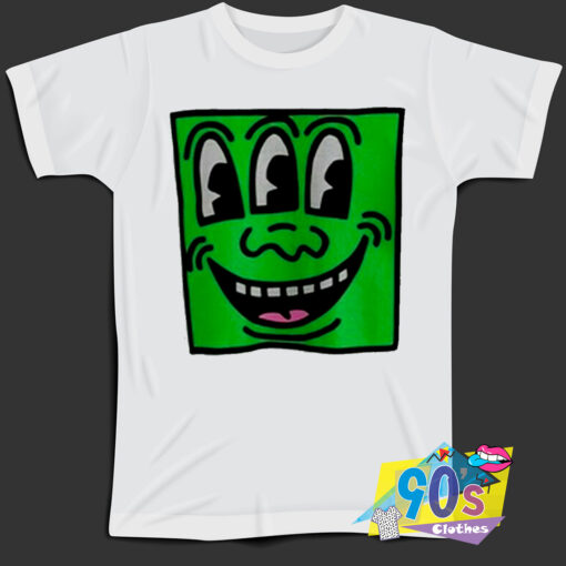 Keith Haring Pop Shop Smiling Meme T Shirt.jpg