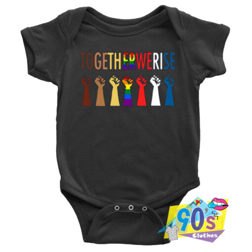 LGBT Strong Hand Freedom Baby Onesie.jpg