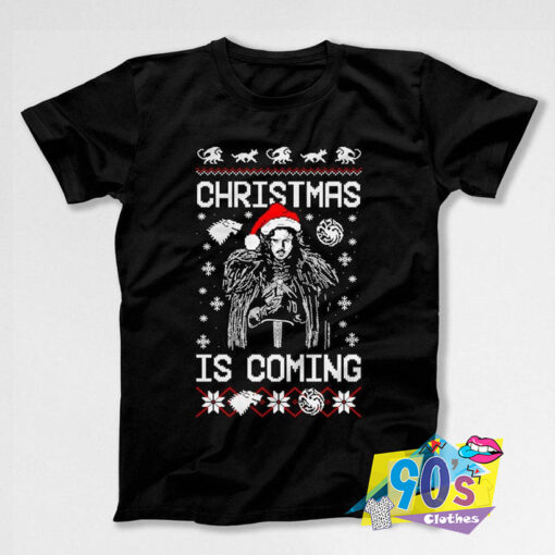 Let It Snow Christmas Is Coming Funny T shirt.jpg