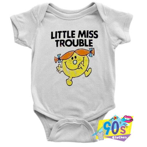 Little Miss Trouble Cream Baby Onesie.jpg