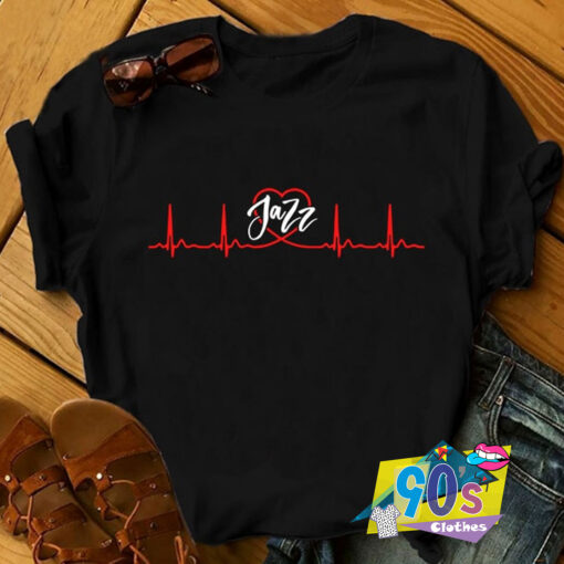 Love Jazz Heartbeat Music T Shirt.jpg