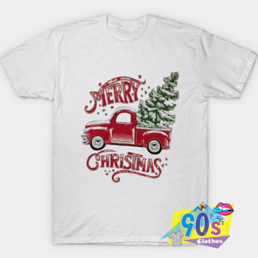 Merry Christmas Rustic Truck T Shirt.jpg