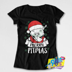 Merry Pitmas Dog Lover Gifts For Christmas T Shirt.jpg