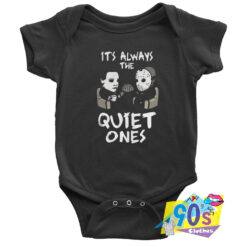 Michael Myers And Jason Voorhees Halloween Baby Onesie.jpg