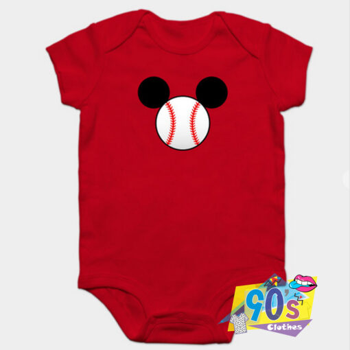 Mickey Mouse Baseball Head Baby Onesie.jpg