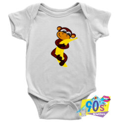 Monkey Hug bananas Baby Onesie.jpg