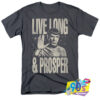 Monotone Live Long Prosper Star Trek T Shirt.jpg