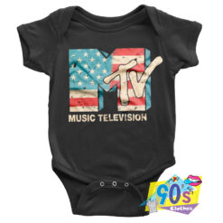 Music Television USA FLAG Channels Baby Onesie.jpg
