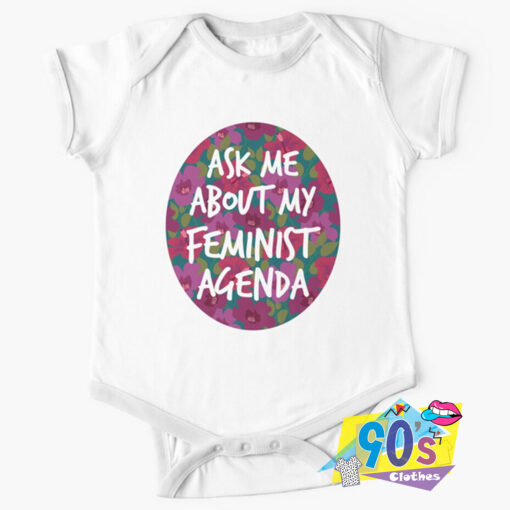 My Feminist Agenda Baby Onesie.jpg