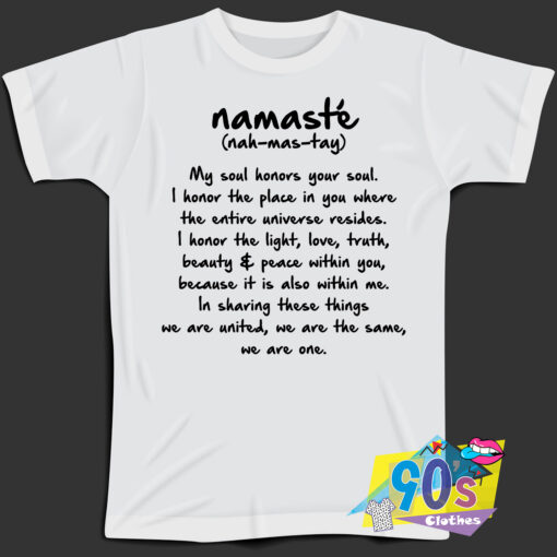 NAMASTE Soul Relax Quote T Shirt Style.jpg