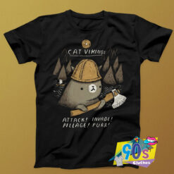 New Cat Vikings Humour T shirt.jpg