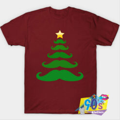 New Christmas tree moustache T Shirt.jpg