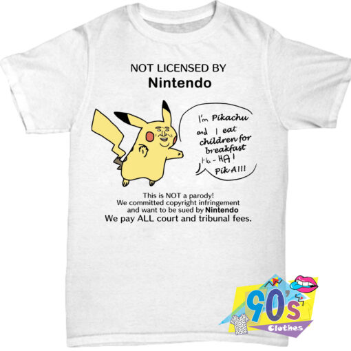 Nitendo Pikachu Saying Word T shirt.jpg