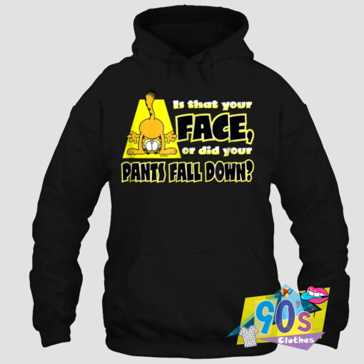 Pants Fall Down Garfield Attractive Hoodie.jpg