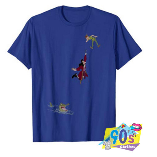 Peter Pan Hook Falling To The Alligator T Shirt.jpg