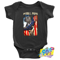 Pitbull Papa Gift Baby Onesie.jpg